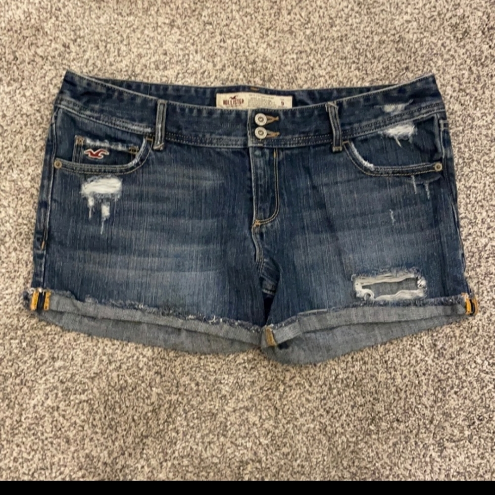 Hollister Distressed Jean Shorts Size 9